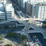 川崎市のスカイデッキからの眺め